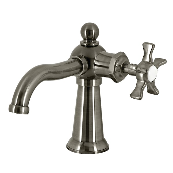 Kingston Brass SingleHandle Bathroom Faucet with Push PopUp, Black Stainless KS354NXVN - main